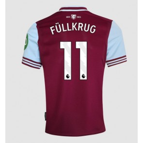 West Ham United Niclas Fullkrug #11 Domácí Dres 2024-25 Krátký Rukáv